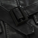 Jaqueta longa de Couro Masculina Sampaio®