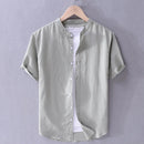 Camisa Manga Curta Masculina de Linho Sampaio® S1183