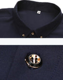Camisa Social Manga Longa Masculina Plus Size